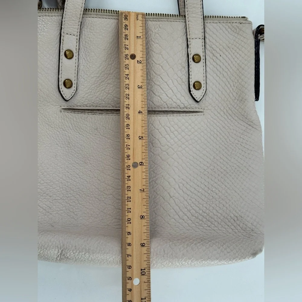 The‎ Sak Ivory Leather Snake Hobo Satchel Tote Crossbody
